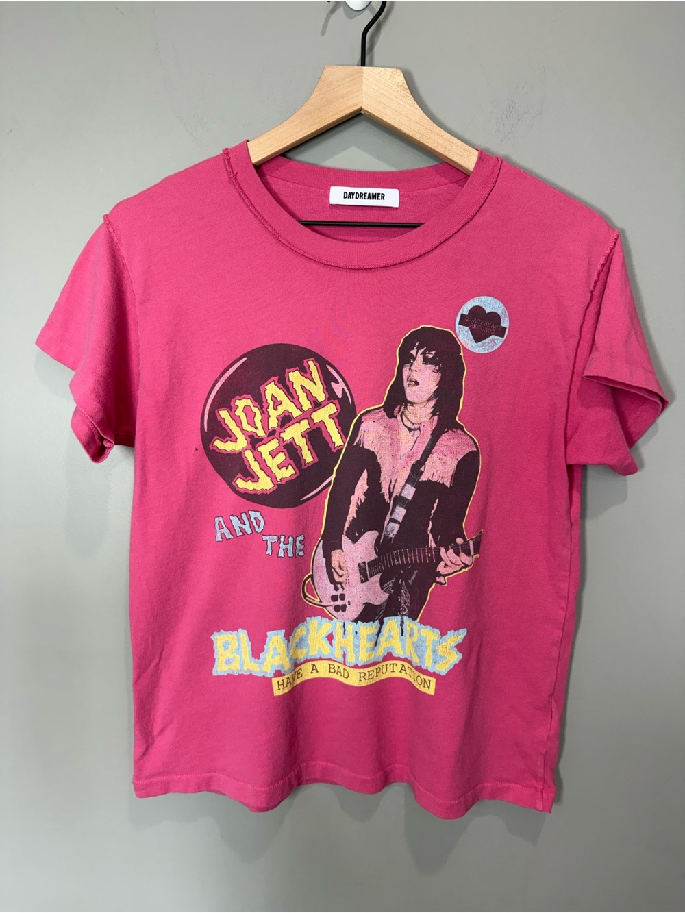 Daydreamer Kids Pink Joan Jett Graphic Tee